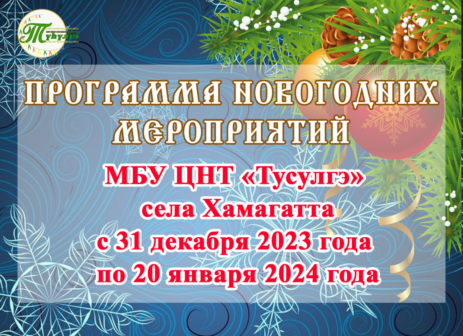 Программа Новогодних мероприятий